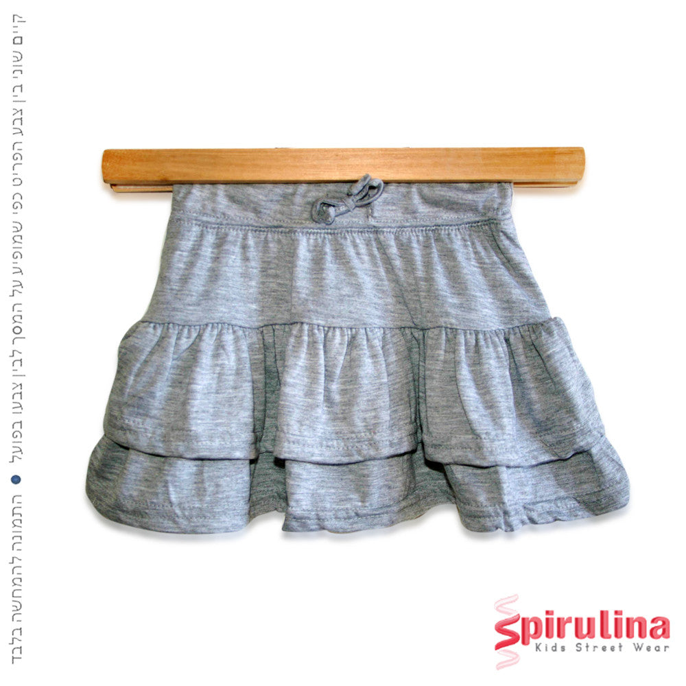 חצאית אפורה לילדות