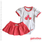 חליפת בגד גוף עם חצאית לתינוקת