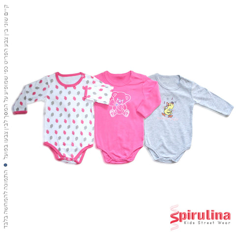 מארז בגדי גוף לתינוקת