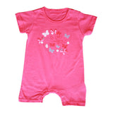 אוברול קצר פוקסיה לתינוקת