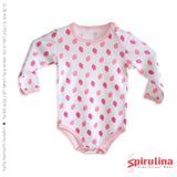 בגד גוף עם שרוולים ארוכים לתינוקת 100% כותנה