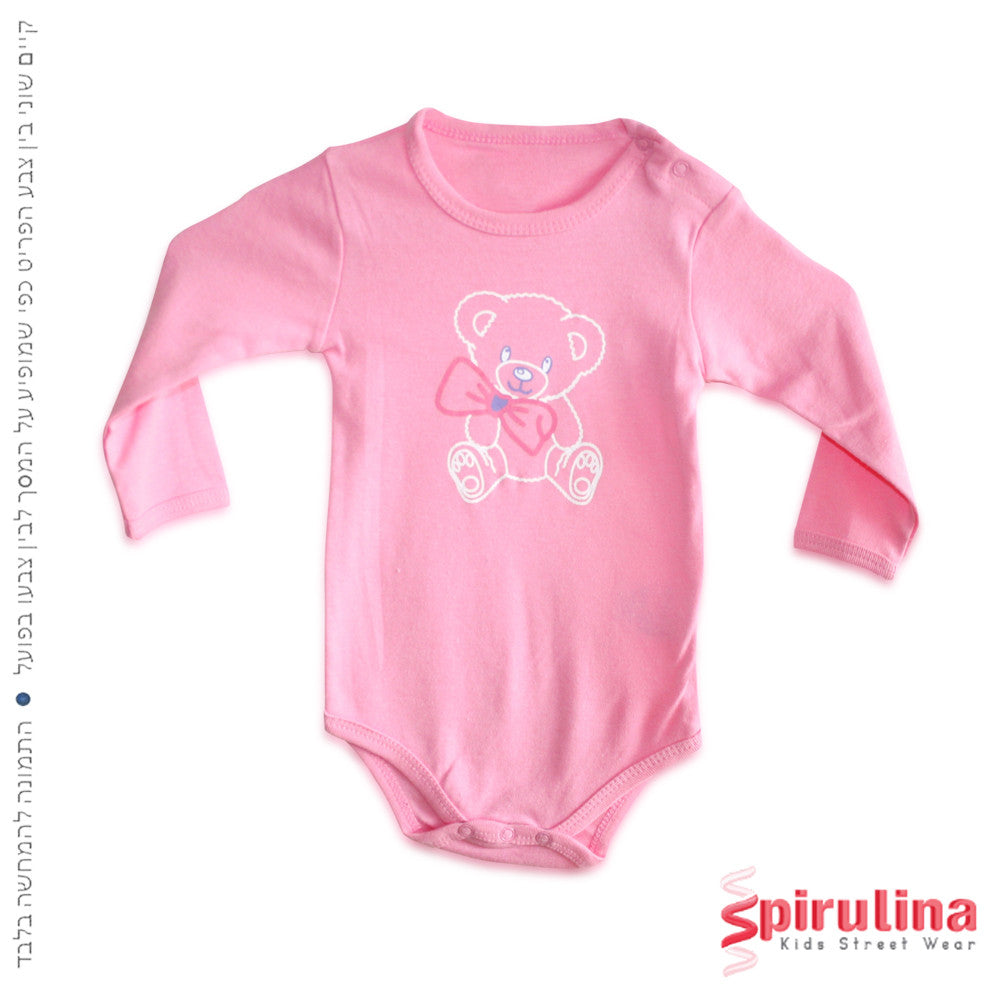 מארז שלישיית בגדי גוף מודפסים לתינוקת, 100% כותנה, במידות 6-24 חודשים (4)