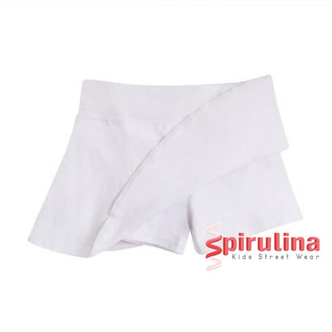 חצאית לבנה עם טייץ לילדות