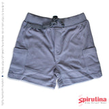 מכנסי ברמודה לתינוקות, 100% כותנה בצבע תכלת. 6-24 חודשים