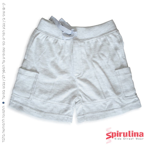 מכנסי ברמודה לתינוקות, 100% כותנה בצבע מלאג'. 6-24 חודשים