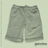 מכנסי בנים ברמודה בצבע חאקי כהה בד פרנץ' טרי, 100% כותנה עם גומי מלא ושרוך קשירה. זוג אחרון במידה 16 בלבד.