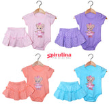 חליפת בגד גוף חצאית לתינוקת