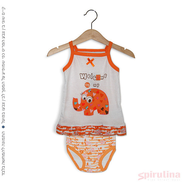 סט של גופייה + תחתון לבָּנוֹת, 100% כותנה, ב-50% הנחה