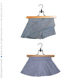 חצאית טייץ לילדות אפור מלאנז'
