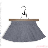 חצאית מיני טייץ אפור מלאנג