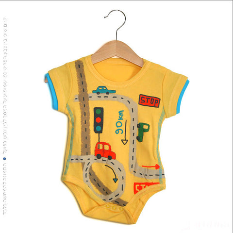 בגד גוף לתינוק מסלול מכוניות