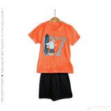 כתום אפרסמון / שחור