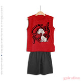 אדום / אפור עכבר