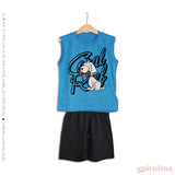 טורקיז / כחול כהה