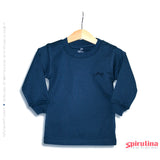 גופייה אפורה עם שרוולים ארוכים. 100% כותנה, הדפסה במקום תוויות לנוחות מירבית. מידות 2, 8, ו-10 בלבד