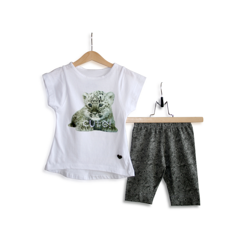 חליפת קיץ גור נמרים לבן