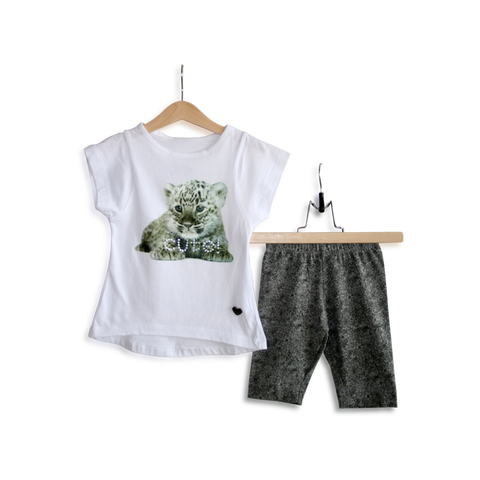 חליפת קיץ גור נמרים לבן