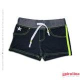 מכנסוני שורט דמוי ג'ינס מלייקרה לילדות. 100% כותנה במידות 4-8