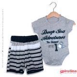 חליפת בגד גוף קיצית לבנים באתר ספירולינה בגדי ילדים