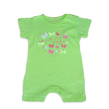 אוברול קצר לבנות (ג'אמפר) - פרפרי הלב - מלאנג' במידות 3-24 חודשים