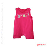 אוברול לתינוקת - ורוד פוקסיה