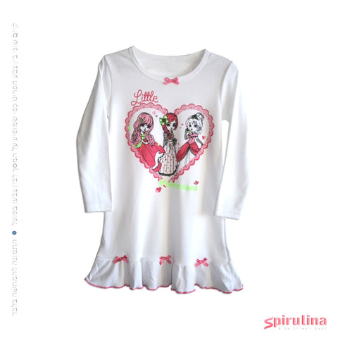 כותונת לילה לבנה נסיכות