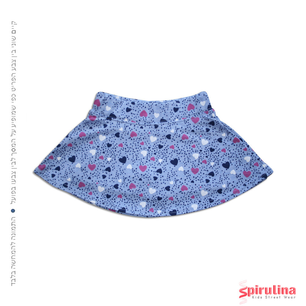 חצאית לבבות לילדה