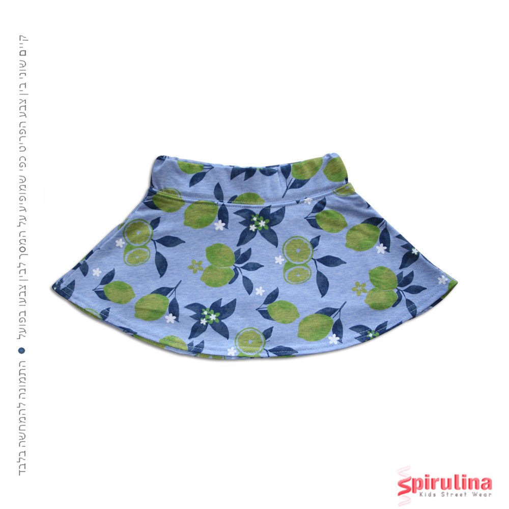 חצאית תכלת לימונים