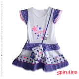 שמלת שכבות סגולה לילדות