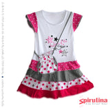 שמלת שכבות ורודה לבנות