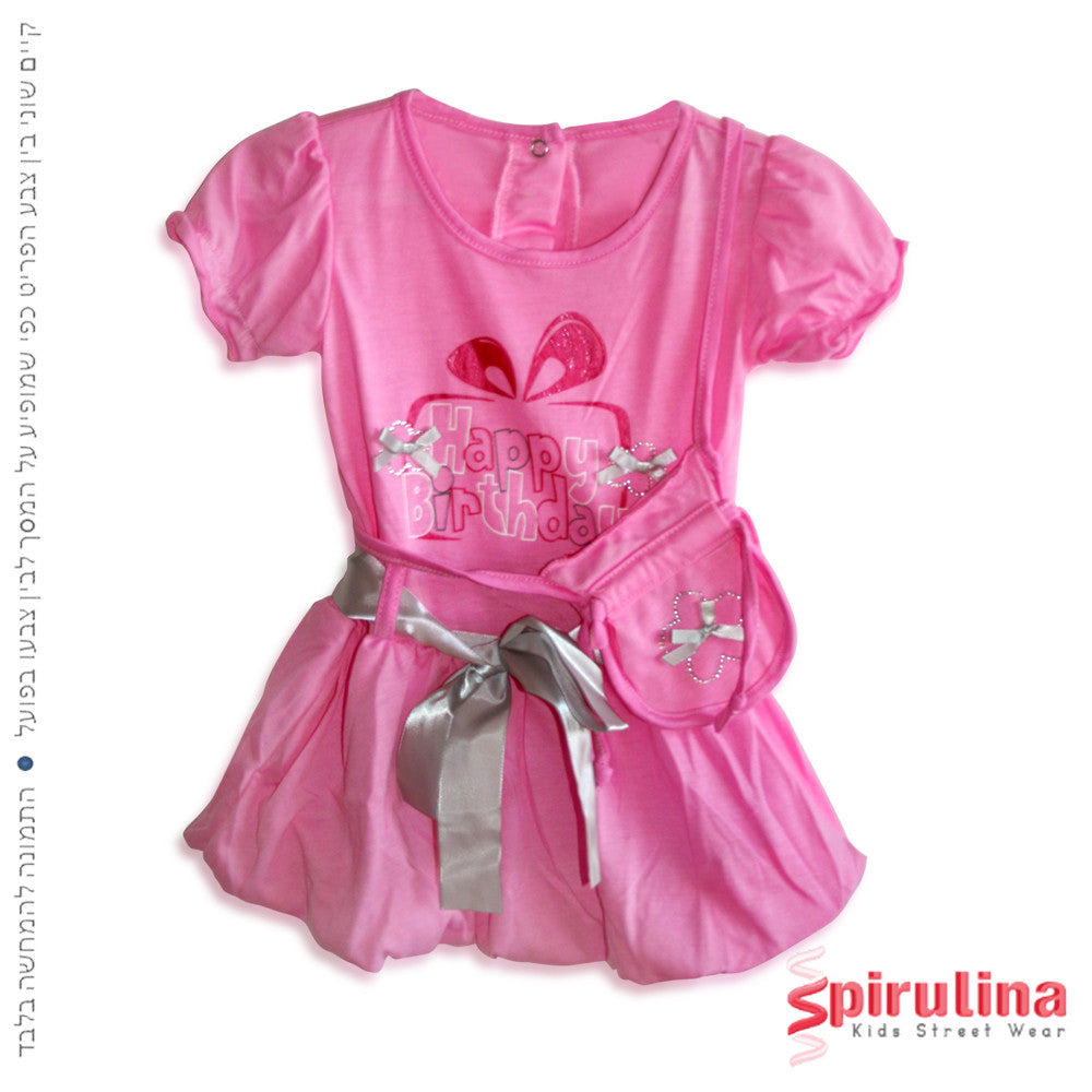 שמלת יום הולדת לתינוקות ורודה בייבי