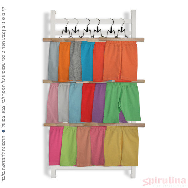 מכנסי טייץ צבעוניים קצרים לתינוקות - צבע שמיים - מידות 12-30 חודשים