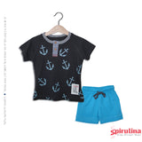 חליפה לתינוק הדפס עוגן