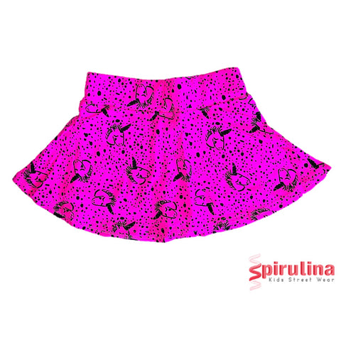 חצאית עם טייץ ורודה חד קרן