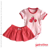 חליפת בגד גוף עם חצאית לתינוקת