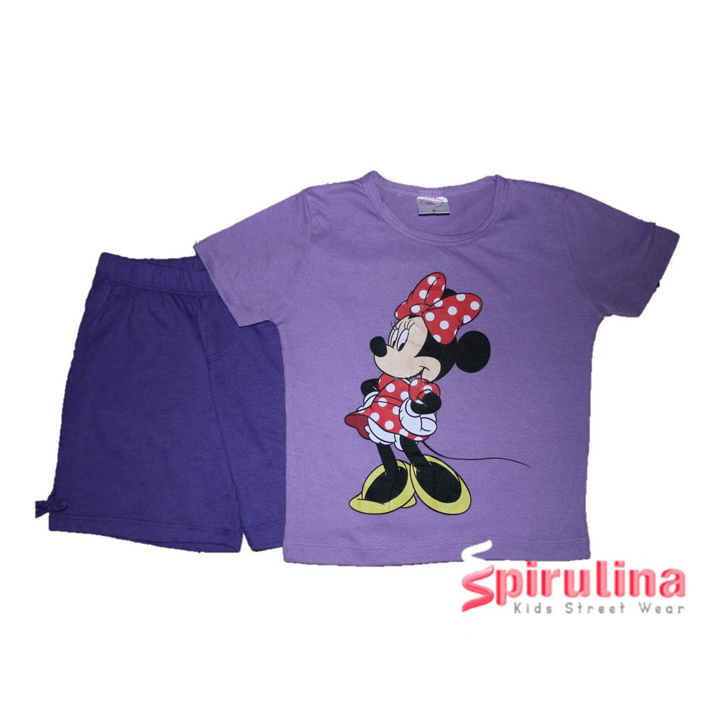 פיג'מה קיצית לילדות - הלו קיטי בייבי לבנדר במידות 2-10