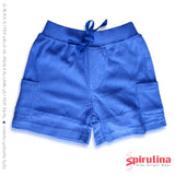 מכנסי ברמודה לתינוקות, 100% כותנה בצבע תכלת. 6-24 חודשים