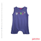 אוברול לתינוקת - סגול לבנדר